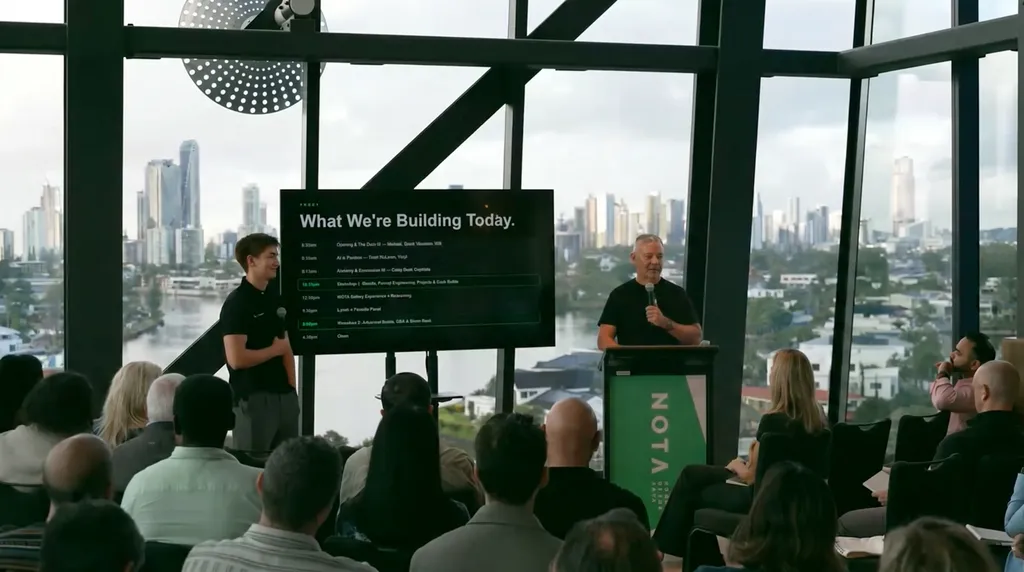 Will Burns presenting Tax Guru AI at a Tax Guru event